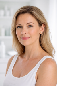 Young woman with natural looking beauty